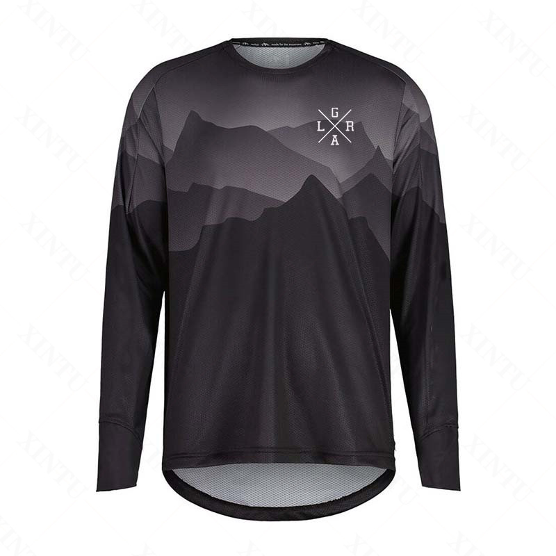 Mountain Biking Clothes - Jersey Sepeda Motor Pria Lrga MTB