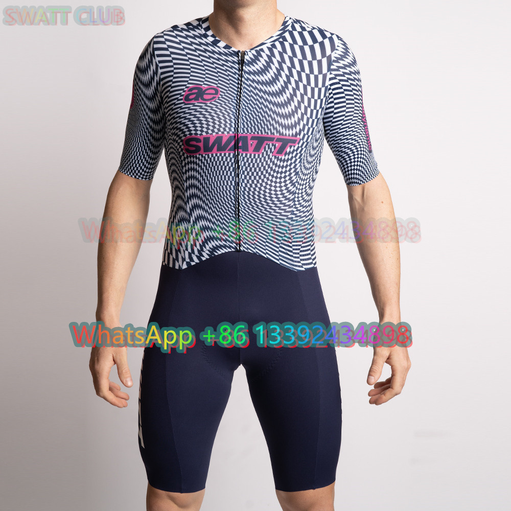 Mountain Biking Clothes - SWATT CLUB Triathlon Bodysuit pria bersepeda