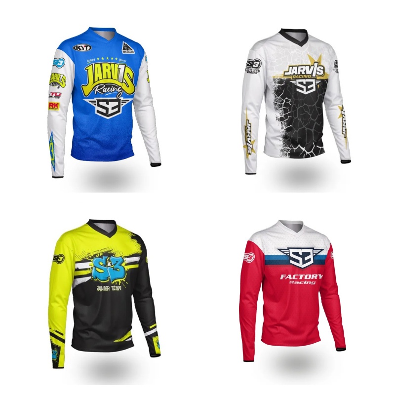 Mountain Biking Long Sleeve Shirt - Jersey Lengan Panjang Enduro S3 Parts,