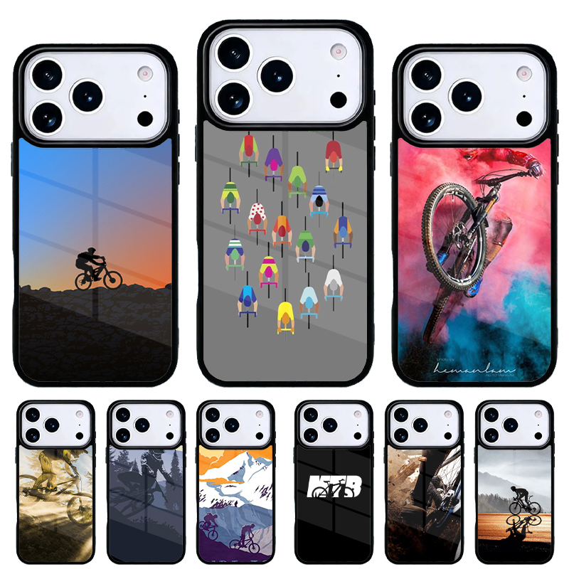 Mountain Biking Logo - Casing HP Lembut Motif Sepeda Gunung