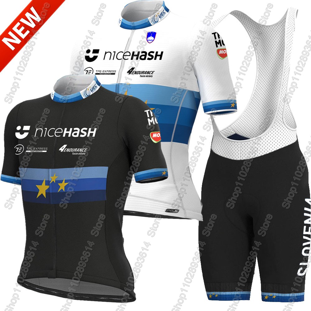 Mountain Biking Uniform - Setelan Jersey Bersepeda Tim Nasional Slovenia