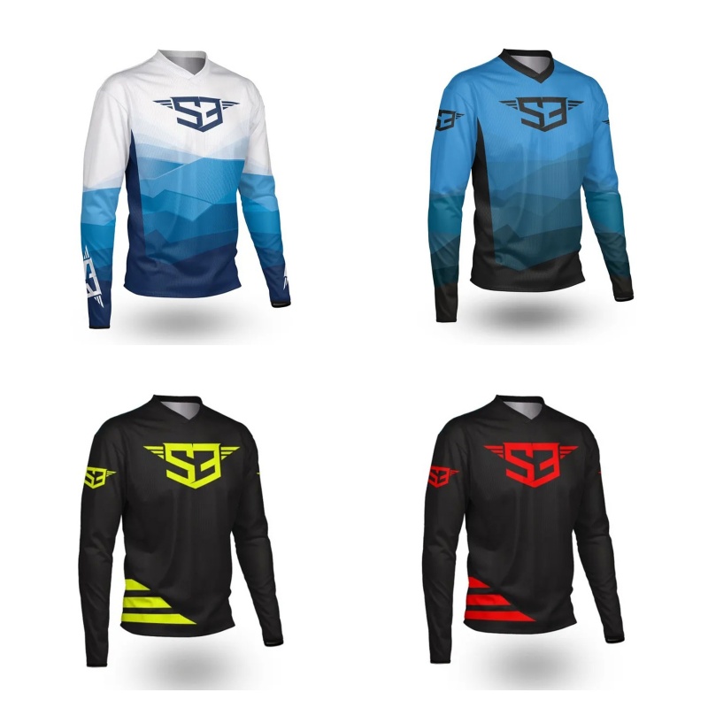 Mountain Biking Long Sleeve Shirt - Jersey Motocross Lengan Panjang S3 untuk