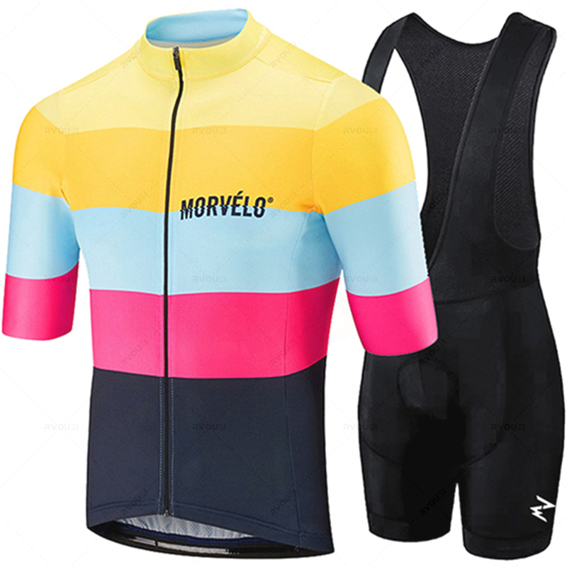 Mountain Biking Uniform - 2022 Tim Morvelo Kaus Bersepeda 19D