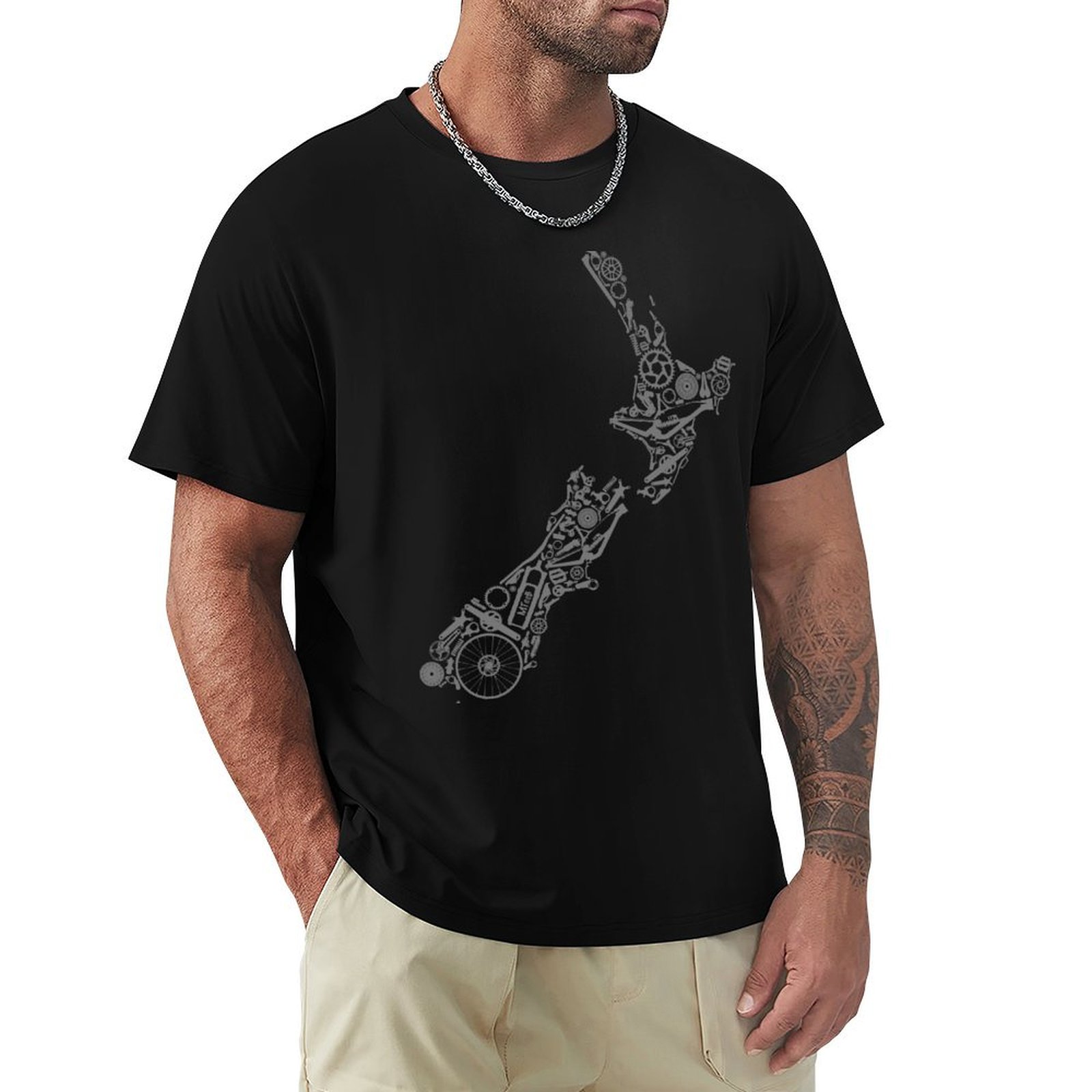 Mountain Biking New Zealand - NEUSEELAND - Kaos Oblong Kasual Minimalis