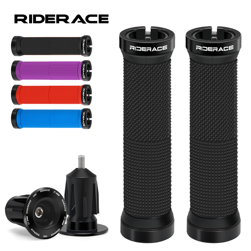 Mtb Grip Lock On - 1 Pasang Pegangan Sepeda dengan Tutup