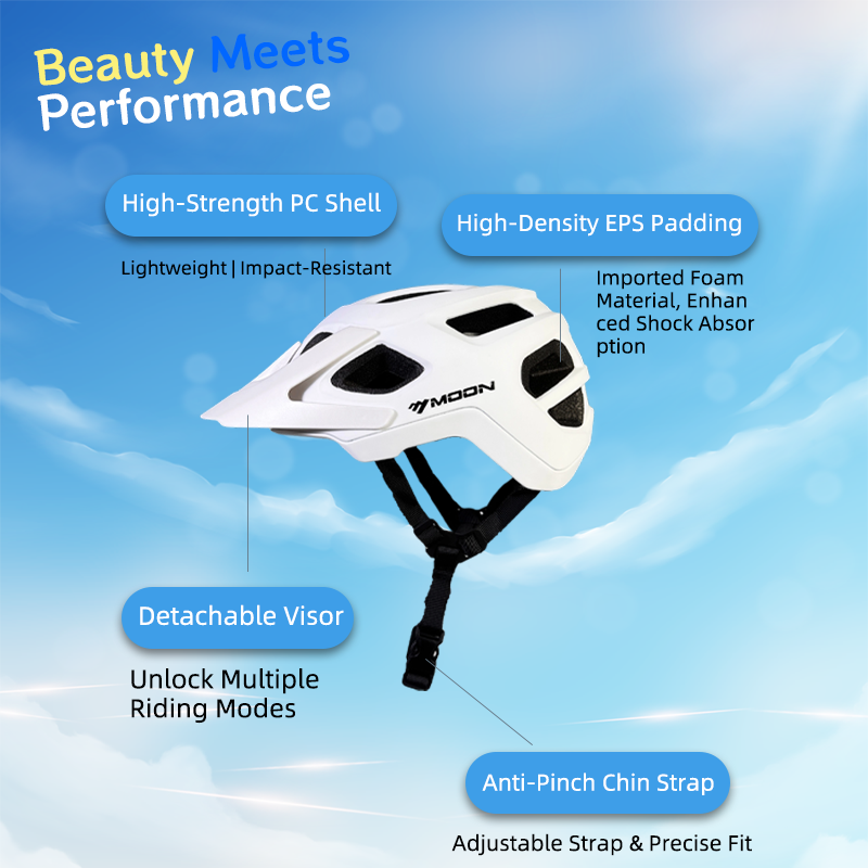 Mountain Biking Helmet Kids - Helm Sepeda Profesional Anti-Bau MOON untuk