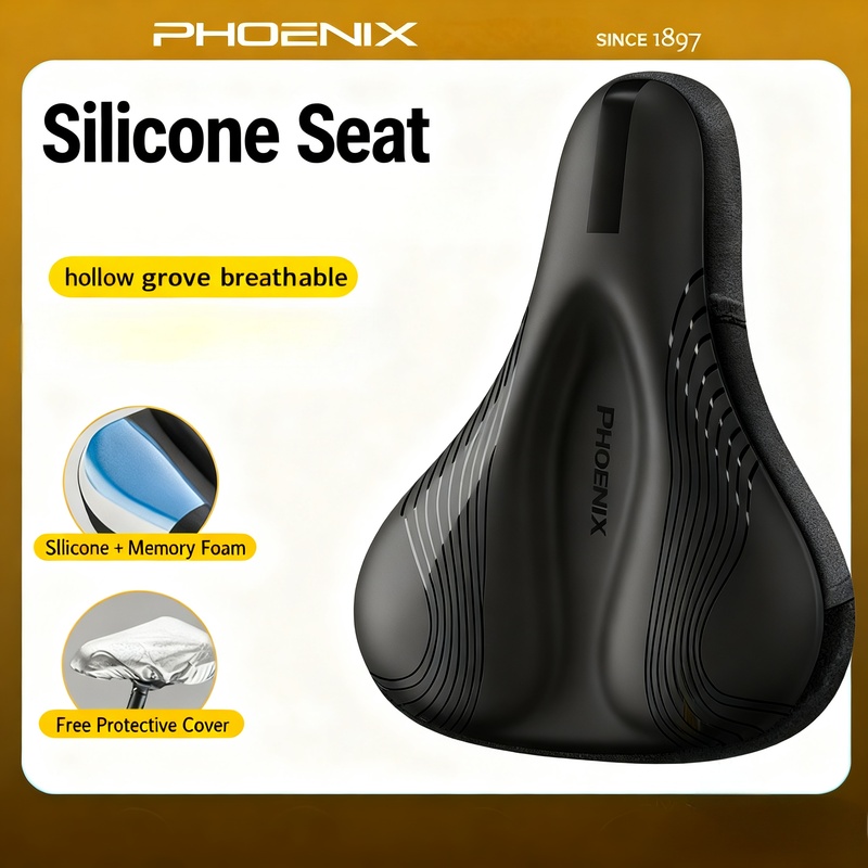 Sarung Jok Sepeda PHOENIX Gel  - Mountain Biking Phoenix ulasan dan harga