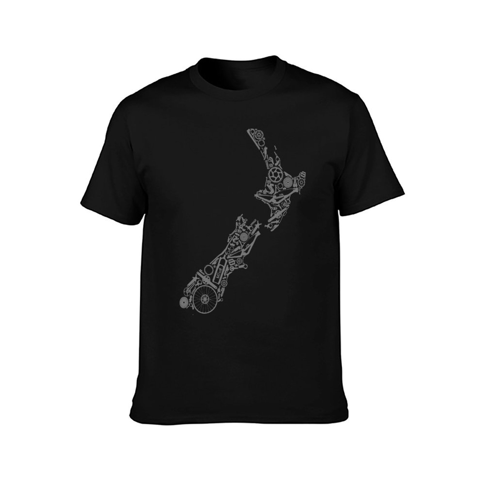 NEW ZEALAND - Kaos Warna Abu-a - Mountain Biking New Zealand ulasan dan harga
