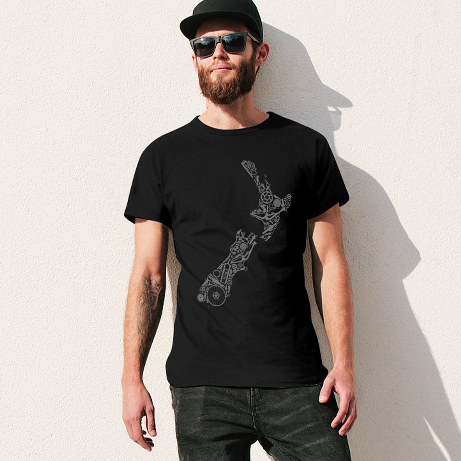 NEUSEELAND - Kaos Oblong Kasua - Mountain Biking New Zealand ulasan dan harga